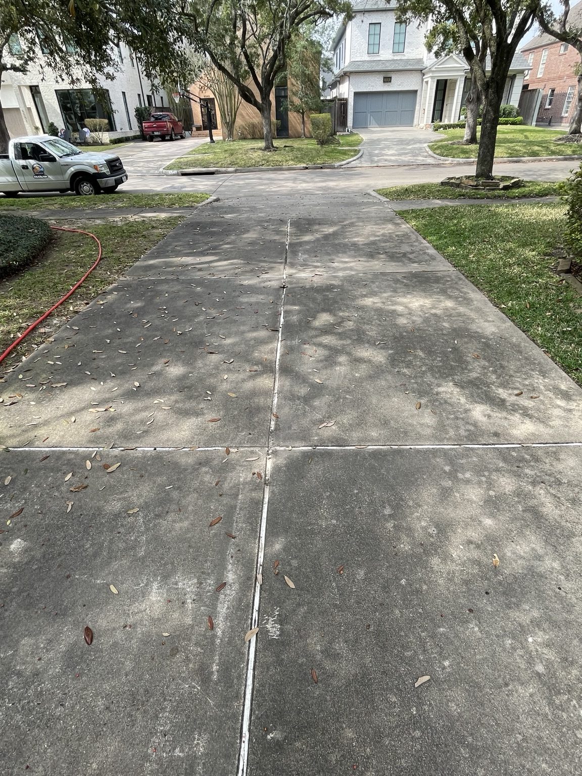 Before: Residential Driveway Cleaning