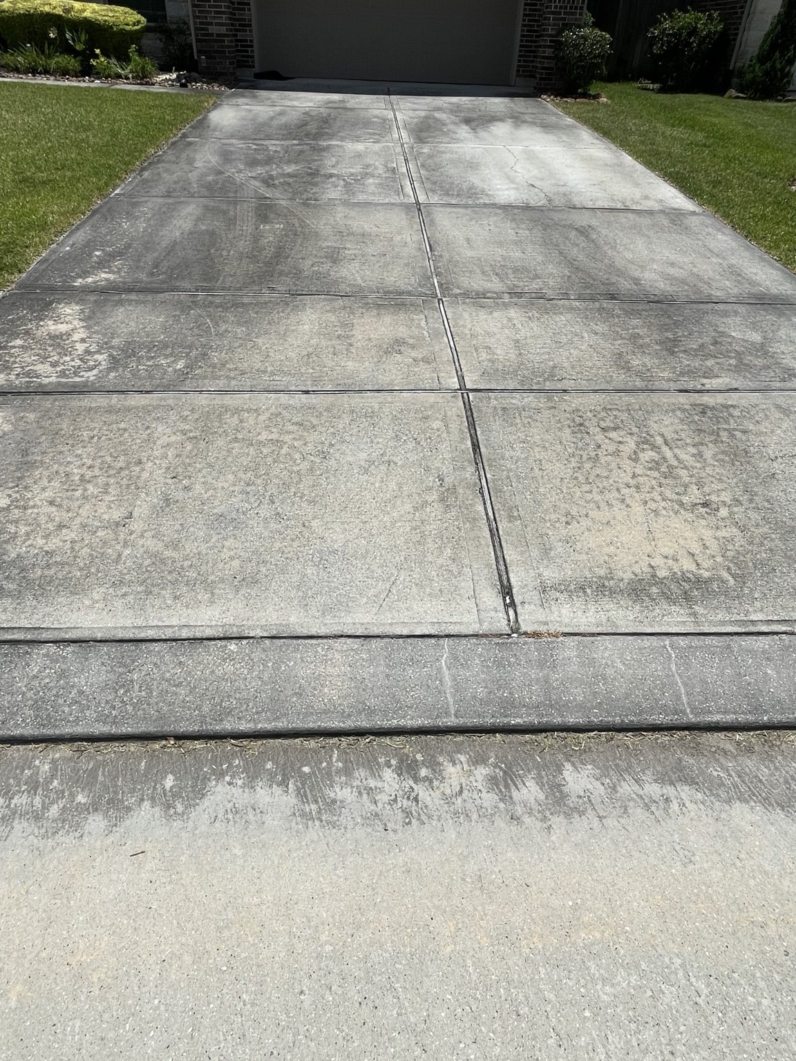 Before: driveway surface cleaning